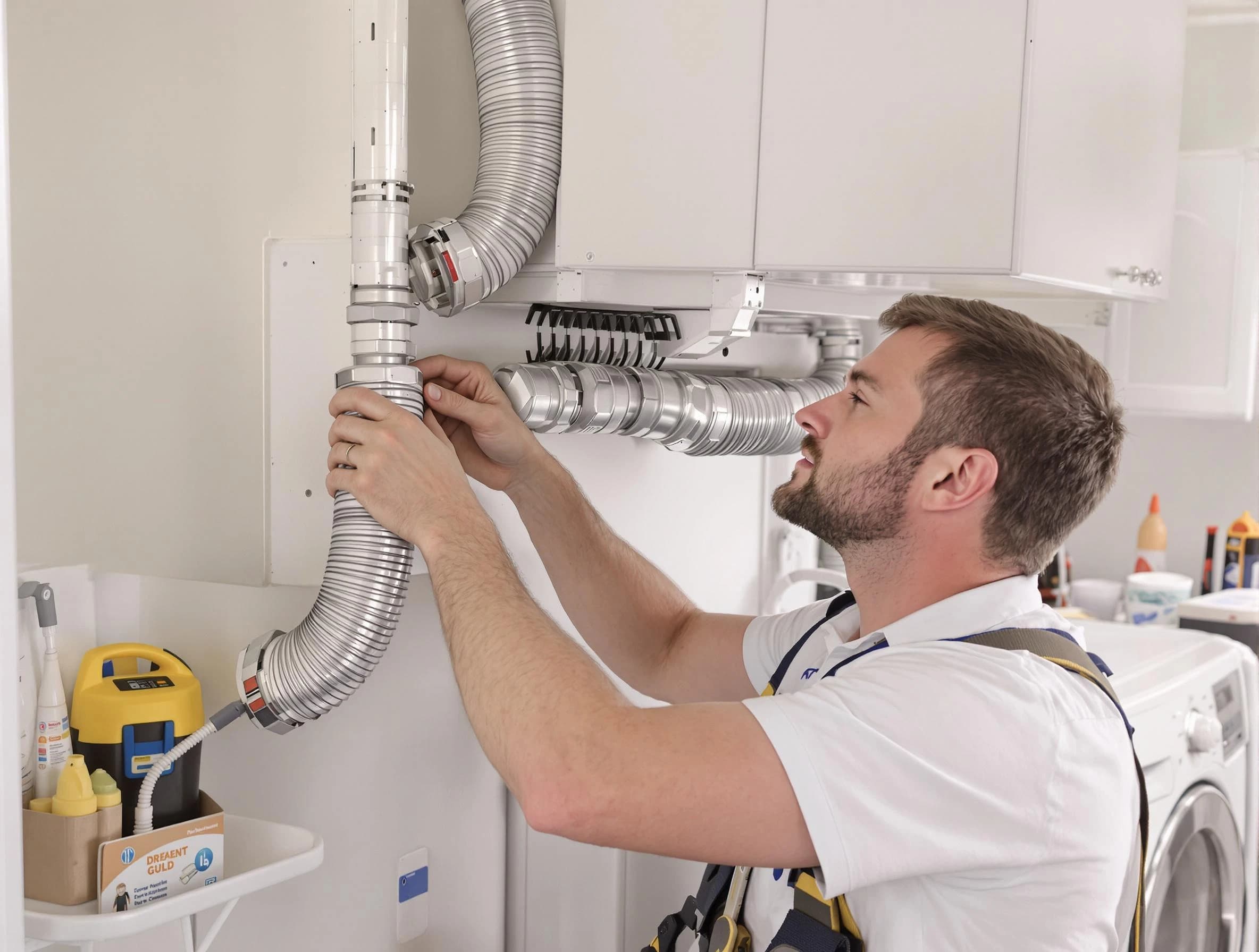 Professional dryer vent repair and installation by Union City Dryer Vent Cleaning in Union City