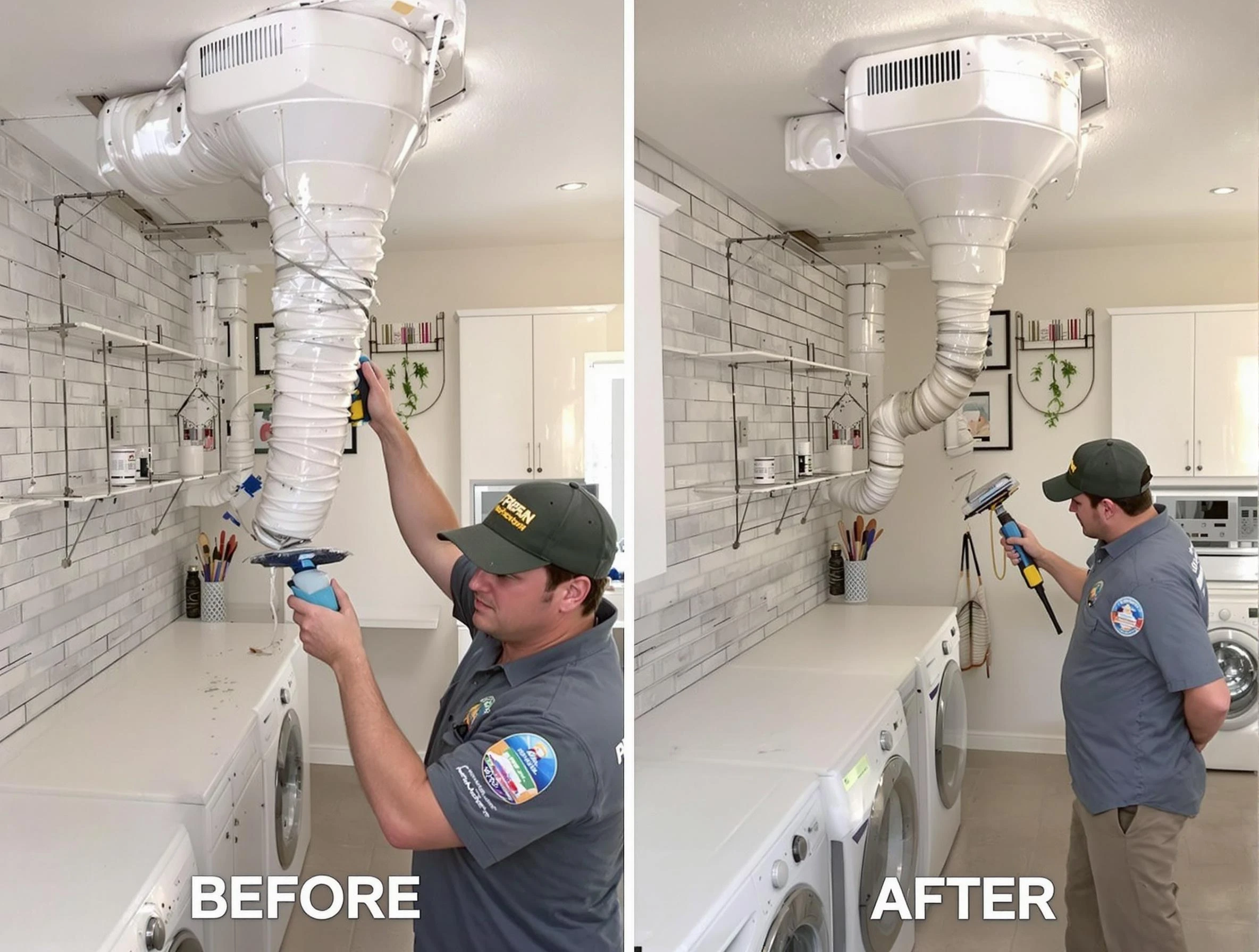 Professional dryer exhaust vent cleaning by Union City Dryer Vent Cleaning in Union City
