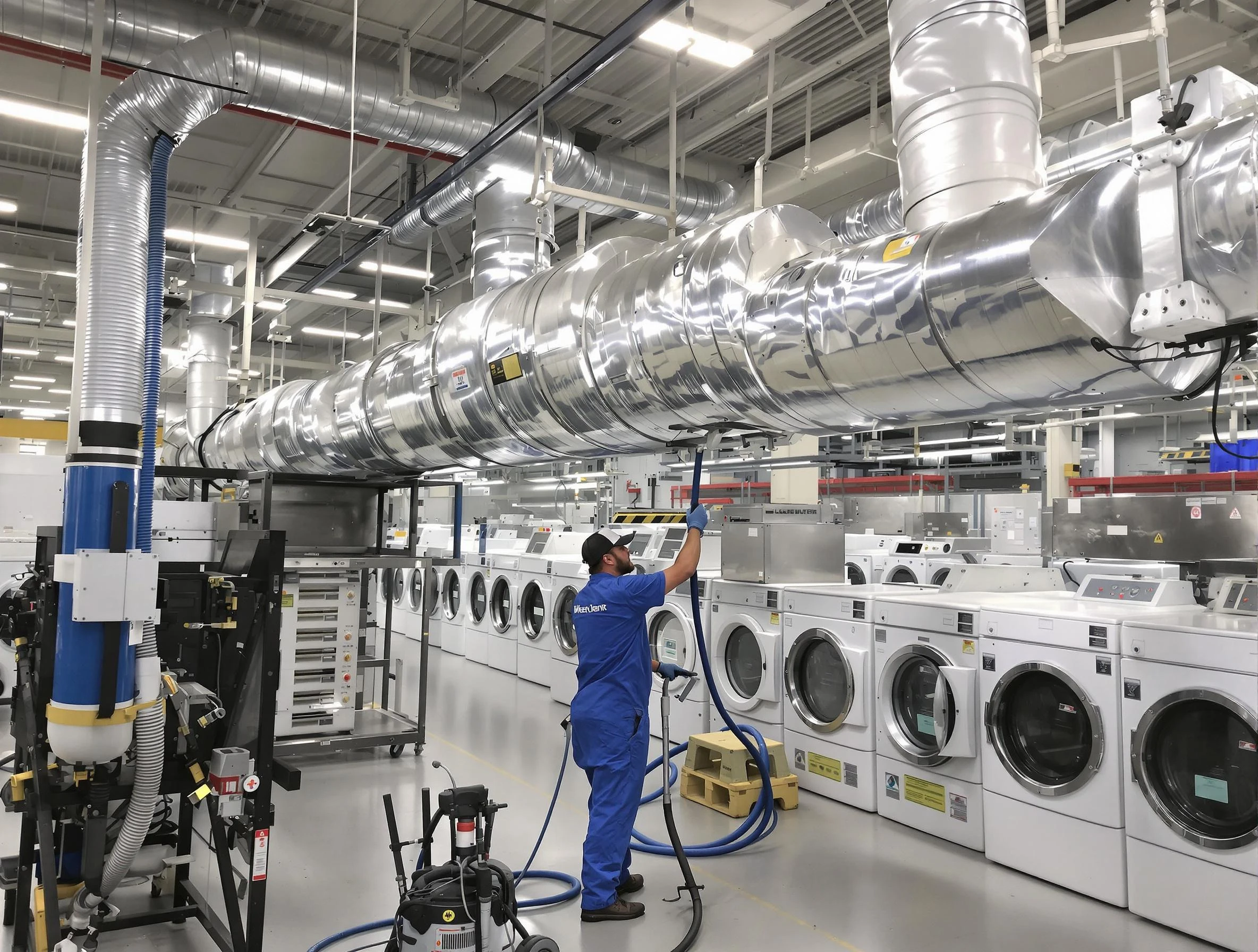 Union City Dryer Vent Cleaning team performing heavy-duty industrial dryer vent cleaning in Union City